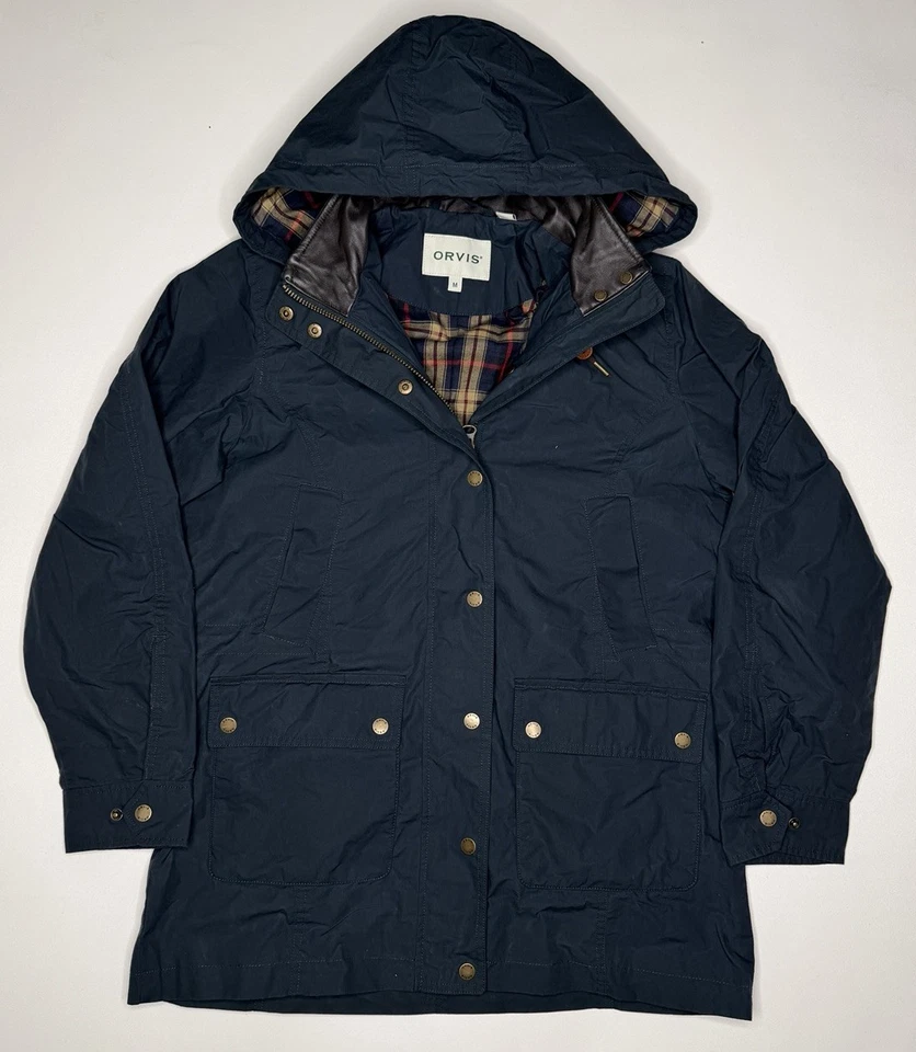 Chaqueta Parka Halley Stevenson De Colección Orvis River Road Algodón Encerado Para Mujer M Foto 1 de 4