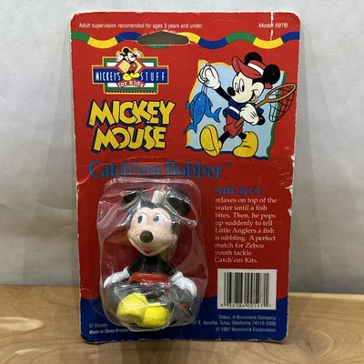 Zebco Walt Disney Mickey Mouse Catch 'em Bobber Pesca 1997 De colección Foto 1 de 4