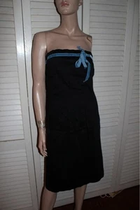 Ruth Anthroopologie Little Black Strapless Dress 10 - Picture 1 of 3