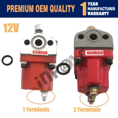 12V 3035342 Fuel Shut Off Solenoid Valve For Cummins NTA855 N14 M11 K38 K50 - Image 1 of 4