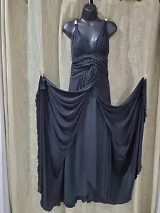 Vintage Grace USA langes Festkleid Kleid tiefer Rücken M mit Schal nicht abgebildet  - Bild 1 von 13