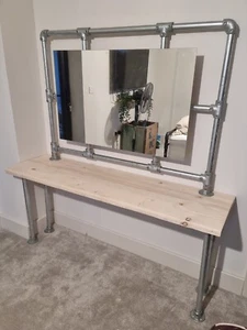 Industrial dressing Table With Mirror - Picture 1 of 2