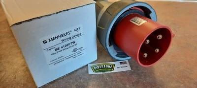 Mennekes ME 4100P7W    100Amp 3-Pole 4-Wire 480VAC IEC  Watertight Plug - Image 1 of 4
