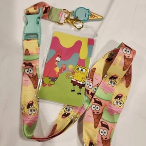Loungefly Nickelodeon Spongebob Sqaure Pants Patrick Ice Cream Lanyard ID Holder - Picture 1 of 10