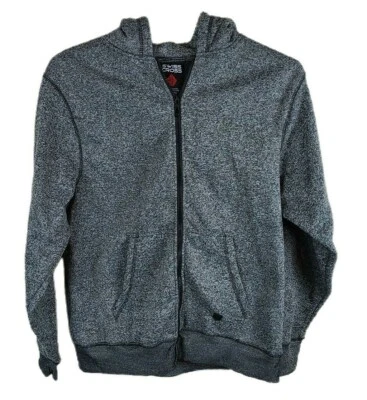 Swiss Cross Para Hombre Talla Mediana Gris Sudadera Estilo Chaqueta Con Capucha Bolsillos Cremallera Completa Foto 1 de 3