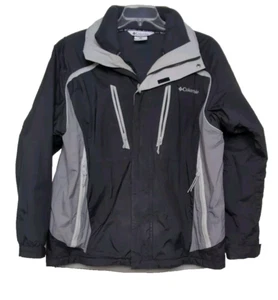 Vintage Men's Columbia Bugaboo Interchange Jacket Sz L Gray Full Zip - Picture 1 of 13