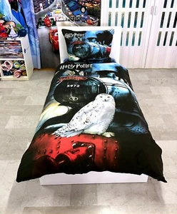 Harry Potter Hogwarts Express Set Einzelbett Bettbezug 140x200cm, Kissenbezug - Bild 1 von 2