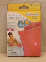 Aqua Leisure Swim School Free Motion Arm Floats - New - Pink