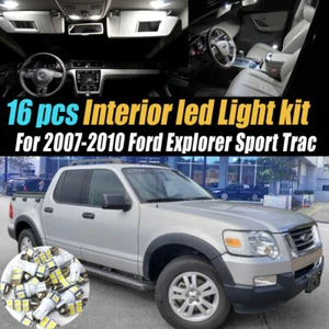 Kit de bombillas LED blancas interiores de coche de 16 piezas para Ford Explorer Sport Trac 2007-10 - Imagen 1 de 10