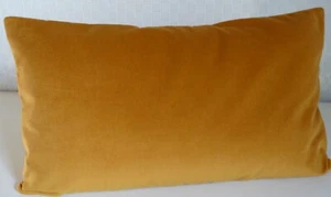 CUBIERTA COJÍN ORO NARANJA 100% ALGODÓN TERCIOPELO - Imagen 1 de 3