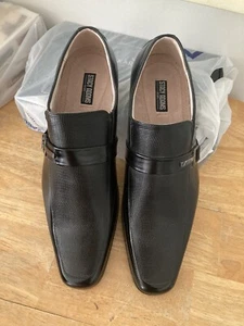 Zapatos de vestir negros Stacy Adams para hombre 24692-001 talla 11M sin cordones con hebilla - Imagen 1 de 8