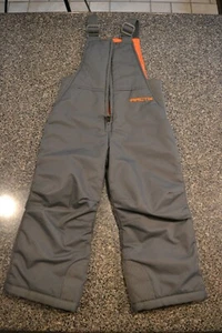 Arctix Insulated Toddler Size 3K Ski Pants Bib Gray Orange Overalls VGUC - Picture 1 of 12