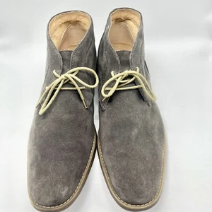 CALVIN KLEIN Mens' Gray Ultan Chukka Ankle Lace Up Ankle Boots Size 13 - Picture 1 of 10