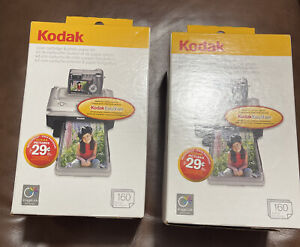 Lot 2 Kodak Color Cartridge & Photo Paper Kit PH-160  4 Cartridges & 160 Sheets