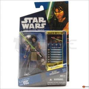 Star Wars The Clone Wars 2010 Quinlan Vos speederboard CW36 action figure Hasbro - Picture 1 of 2