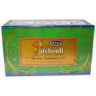 Satya Natural Patchouli Incense Sticks Handrolled Agarbatti Temple 15gm x 12Pack