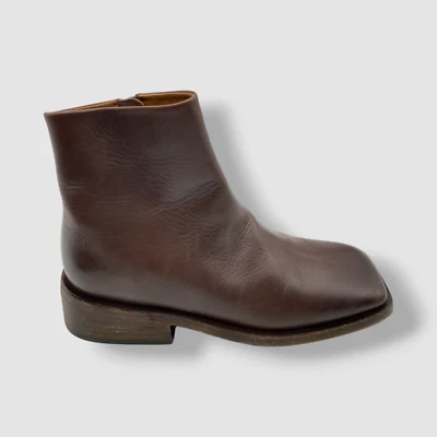 Bota Feminina Marsèll Couro Marrom Tornozelo Tamanho 36.5 $1320 - Imagem 1 de 4