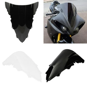 Double Bubble Windshield Windscreen Wind Deflector For YAMAHA YZF R1 2009-2014 - Picture 1 of 22