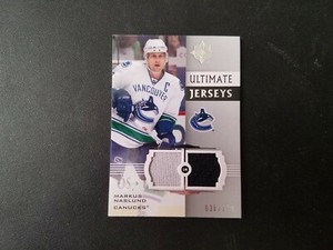 Markus Naslund 2007-08 Ultimate Collection DOUBLE Jersey 038/100 Canucks