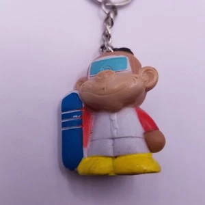 Monkey Snowboard Keychain Sunglasses Winter 1980 Plastic Vtg - Picture 1 of 6