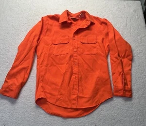 Vintage Five Brother Hemd Erwachsene Medium Blazer Orange Jagd Sicherheit Knopfleiste - Bild 1 von 3