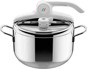 PENTOLA A PRESSIONE LAGOSTINA 7 LITRI ITALA Lagoeasyup Eco MANICO BIANCO - Foto 1 di 6