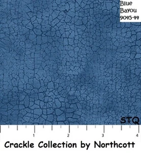 Crackle Tonal Quilt fabric Cotton by Northcott Blue Bayou 9045-44 - Picture 1 of 12