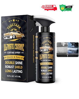 TORETARK Carceracot Ceramic Coating for Cars (16 oz.), Unmatched Shine Nano Car Wax...