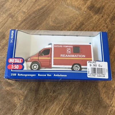 Siku SUPER 1:50 AMBULANCIA REANIMACIÓN - RARA / NUEVA EN CAJA - ENVÍO GRATUITO EL MISMO DÍA Foto 1 de 3