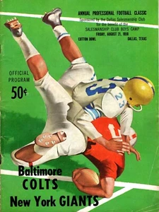 1959 Baltimore Colts New York Giants Cotton Bowl Annual Football Classic Program - Picture 1 of 5