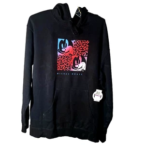 NEFF Disnery Mickey Mouse Graphic Hoodie Men 2XL Unisex Black Pullover New w Tag - Picture 1 of 11
