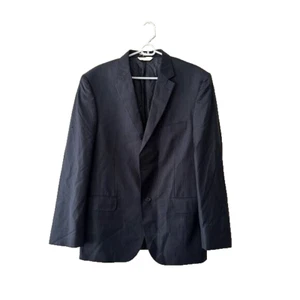 Pronto Uomo Pin Striped Single Breasted Wool Suit Jacket Blazer Size 44R - Picture 1 of 14