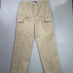 Chaps Herren Hose 36 x 34 hellbraun Chino gerades Bein hoher Bund Cargo Taschen Freizeit - Bild 1 von 17
