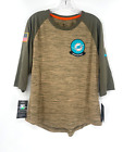 MIAMI DOLPHINS SALUTE TO SERVICE OLIVE GREEN&TAN NIKE WOMENS SHIRT W/TAGS SZ-L
