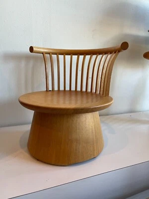 Taburete de meditación giratorio de teca Foto 1 de 4