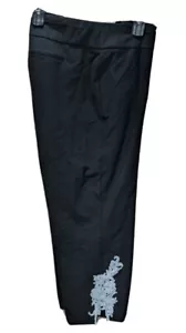 ALFANI Women's Plus Black Tummy Control Slim Leg Stretch Ankle Pants sz 24W NWT - Picture 1 of 7