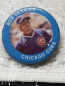 1984 Fun Foods Baseball Pins  #127. Bob Dernier 