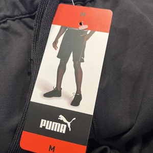 PUMA Shorts Men Medium Black Stretchlite Logo Pockets Athletic Golf Drawstring - Picture 1 of 14