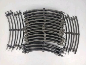 Vintage Lionel Modelleisenbahn gebogener Zug Spur O27 Spur 3 Schienen 29 Stück - Bild 1 von 8