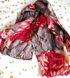 Damen Halstuch Schal grau, rot, beige neu - Bild 1 von 2