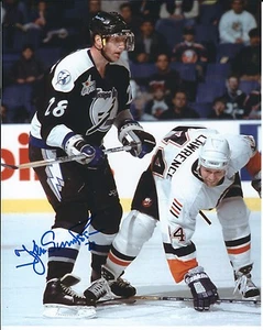 Signed  8x10  KJELL SAMUELSSON Tampa Bay Lightning Photo - COA - Picture 1 of 1