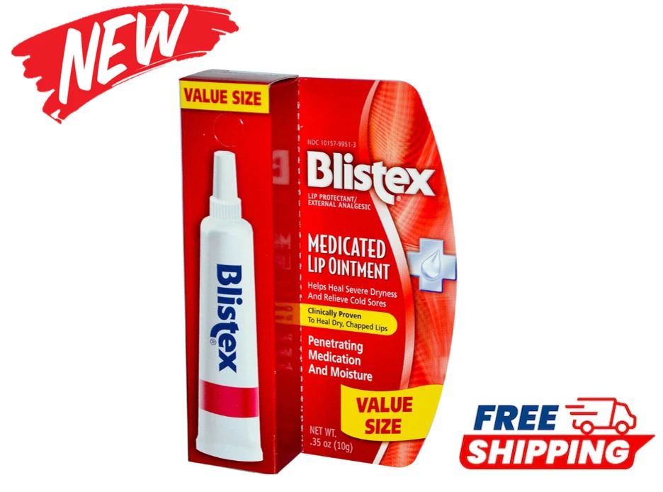 Ungüento labial BLISTEX de 10 g para tratar la sequedad labios agrietados y herpes labial Foto 1 de 4