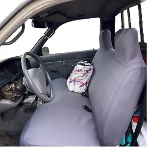 Dark Gray Pickup Truck Bench Seat Cover Custom High Back Molded Headrest - Picture 1 of 4