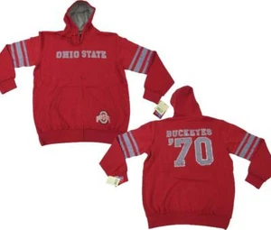 New Ohio State Buckeyes Mens Sizes L-XL Full Zip Jacket Hoodie - Picture 1 of 9
