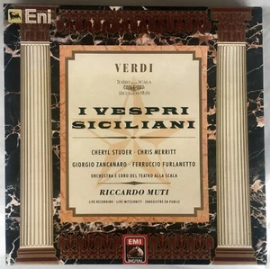VERDI I VESPRI SICILIANI STUDER MERRITT MUTI 3LP BOX EMI - Foto 1 di 1
