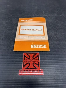 SUZUKI GN125E GN-125 ORIGINAL OWNERS MANUAL BOOK GUIDE - Picture 1 of 4