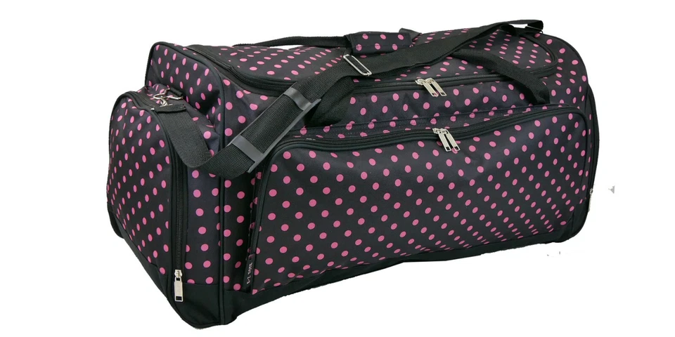  Bolsa de lona con lunares para gimnasio/deportes/viajes Foto 1 de 2