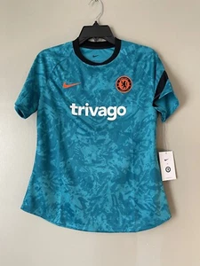 Nike Chelsea Football English Premier Women's Raglan Top Jersey Teal L New - Picture 1 of 6
