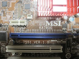 MSI board  KA780G-MS7551 ddr2 board  - Bild 1 von 2