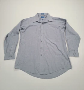 Town Craft Shirt Mens 16.5 Gray Button Up Comfort Regular Fit - Picture 1 of 6